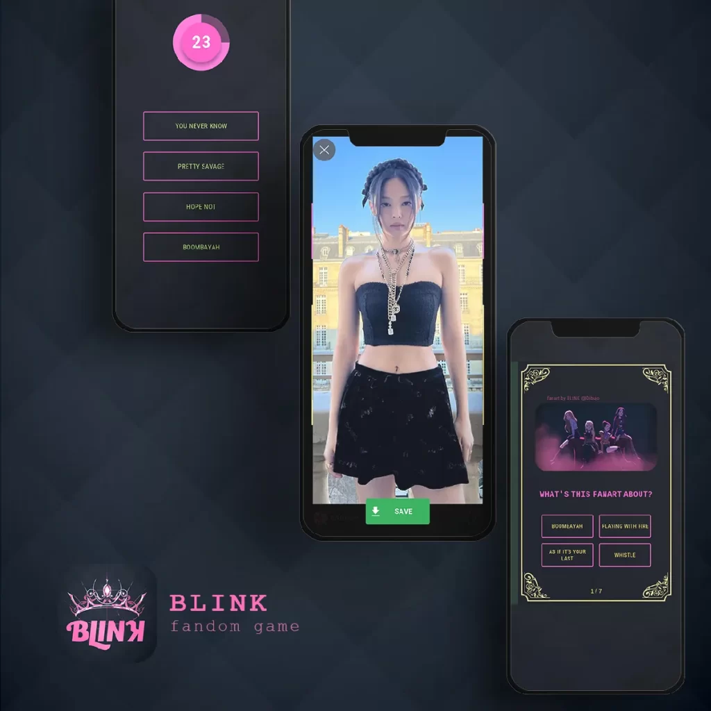 Landing-Blink 9 BlackPink Game